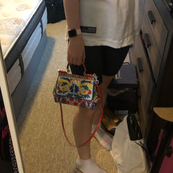 Dolce & Gabbana Sicily Small Printed Texturedleath - Picture 14 of 16